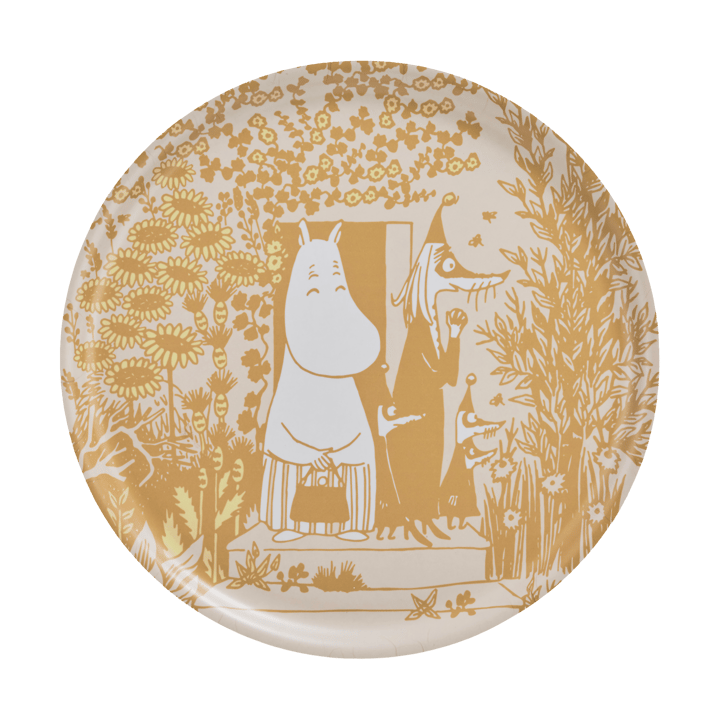 Moomin tray Ø40 cm, Wild garden Muurla