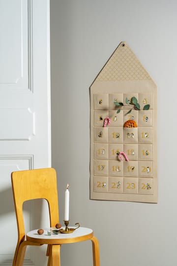 Moominhouse advent calendar 45x100 cm - Beige - Muurla