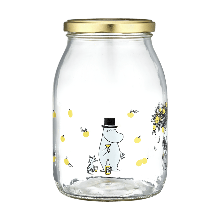 Mumin glass jar 1 L, Apples Muurla