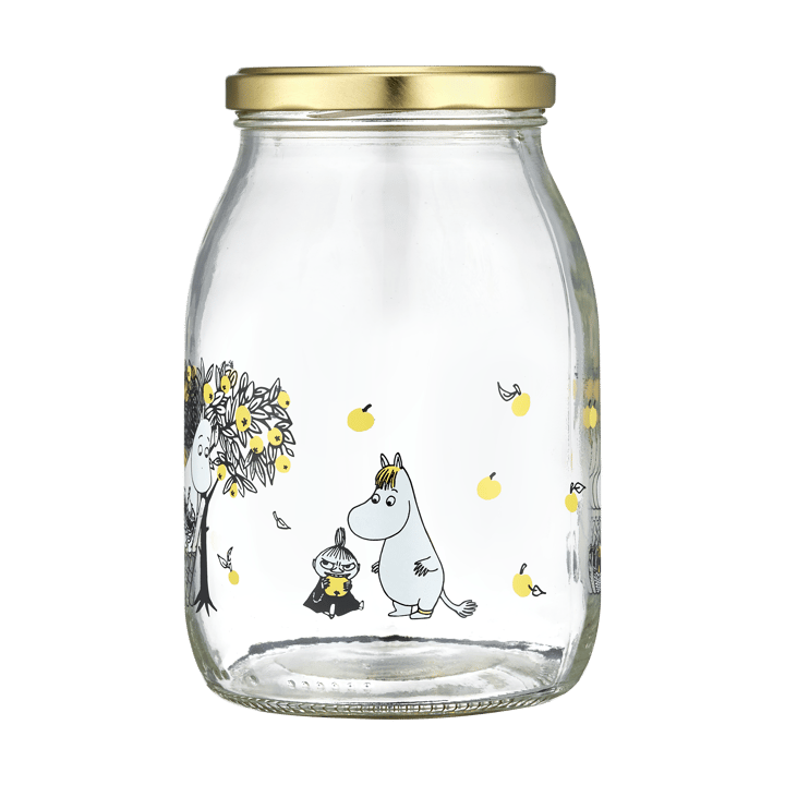 Mumin glass jar 1 L, Apples Muurla