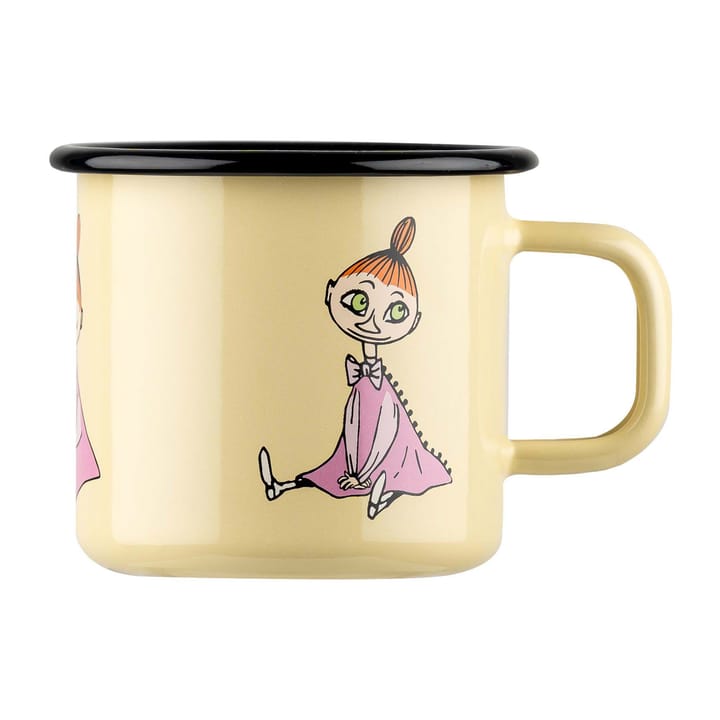 Mymble Retro enamel mug 37 cl, Yellow Muurla