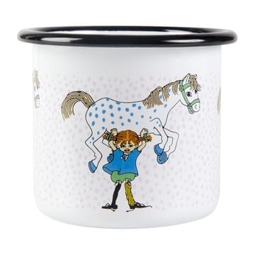 Pippi and Lilla gubben enamel mug 2.5 dl - White - Muurla