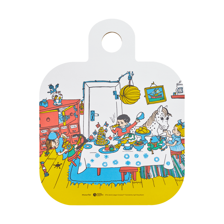 Pippi Chop & Serve cutting board 25x32 cm, Villa Villekulla Muurla