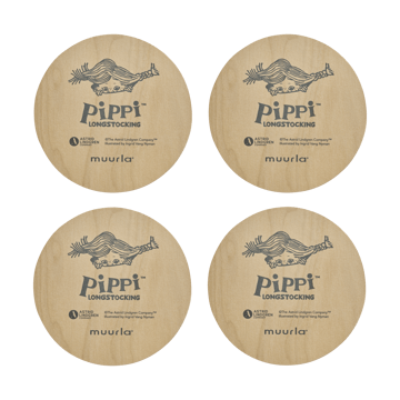 Pippi coasters 4 pieces - Boing-boing - Muurla