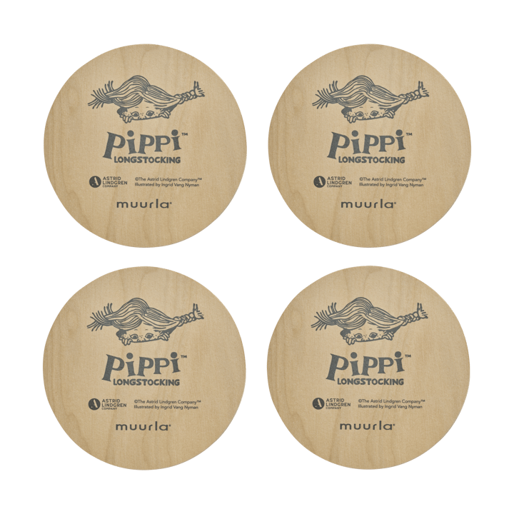 Pippi coasters 4 pieces, Boing-boing Muurla