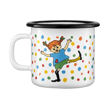 Pippi enamel mug 2.5 dl - Jump for Joy - Muurla