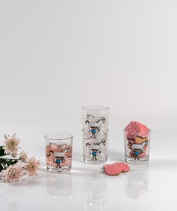 Pippi & Lilla Gubben drinking glass 20 cl - Multi - Muurla