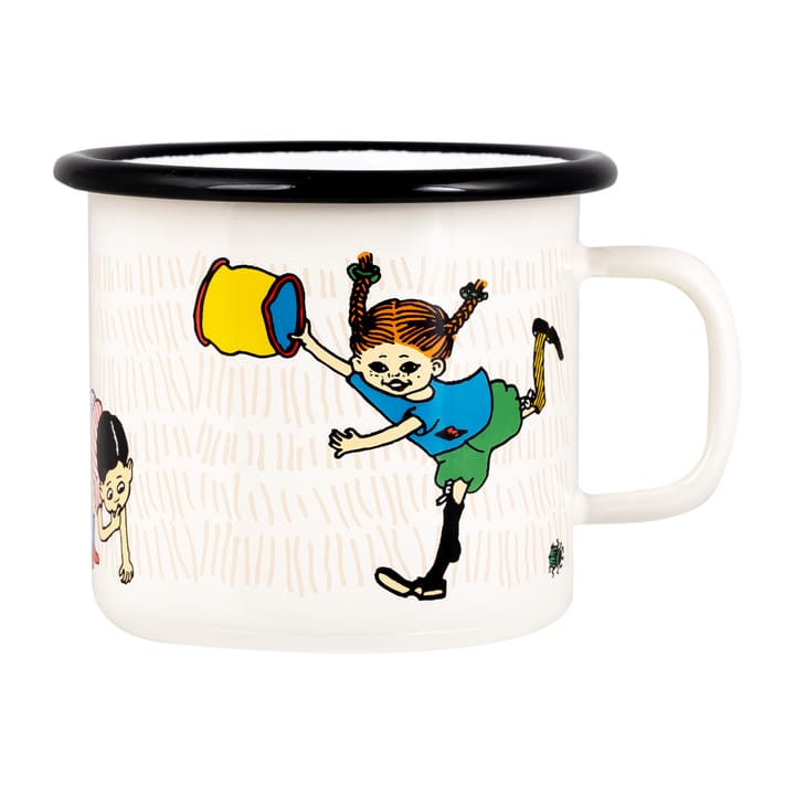 Pippi The Snirkle Hunt enamel mug 25 cl, Multi Muurla