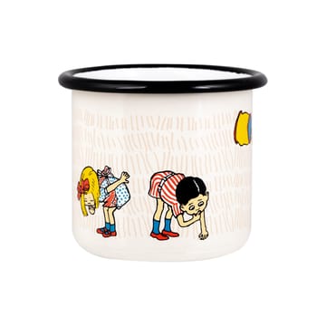 Pippi The Snirkle Hunt enamel mug 25 cl - Multi - Muurla