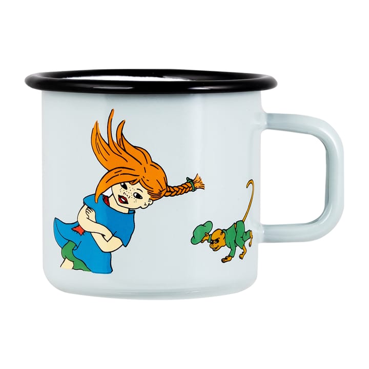 Pippi The Strongest Girl enamel mug 37 cl, Multi Muurla