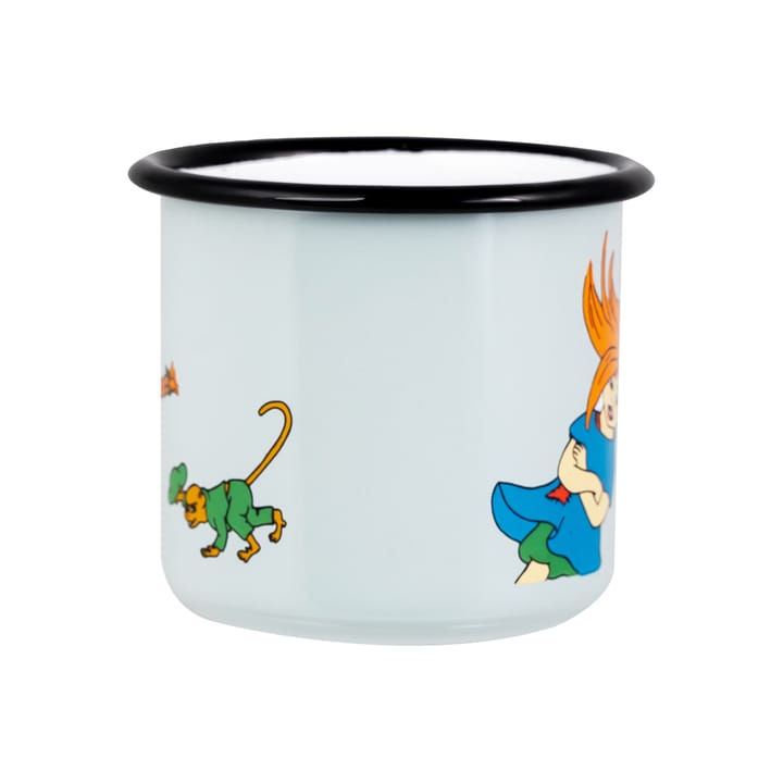 Pippi The Strongest Girl enamel mug 37 cl, Multi Muurla