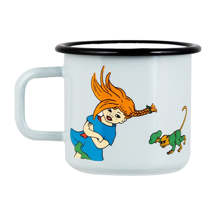 Pippi The Strongest Girl enamel mug 37 cl, Multi Muurla