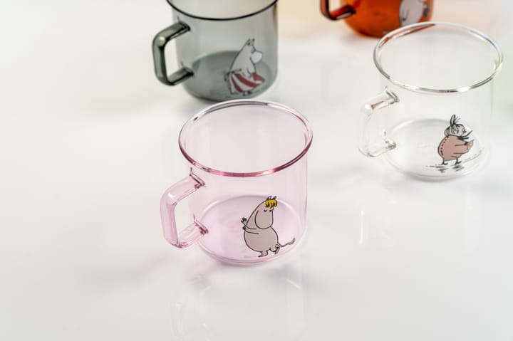 Snorkmaiden glass mug 35 cl, Pink Muurla