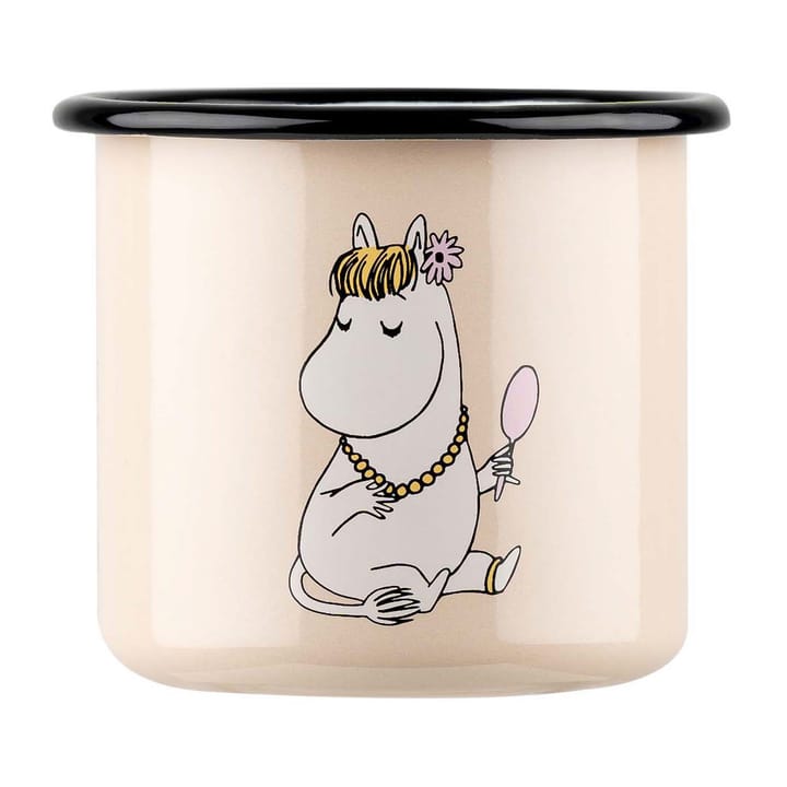 Snorkmaiden Retro enamel mug 37 cl, Beige Muurla