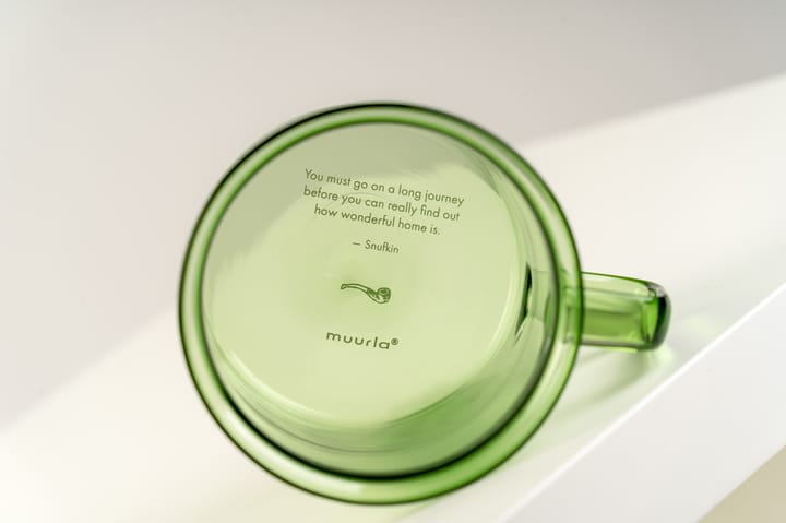 Snufkin glass mug 35 cl, Green Muurla