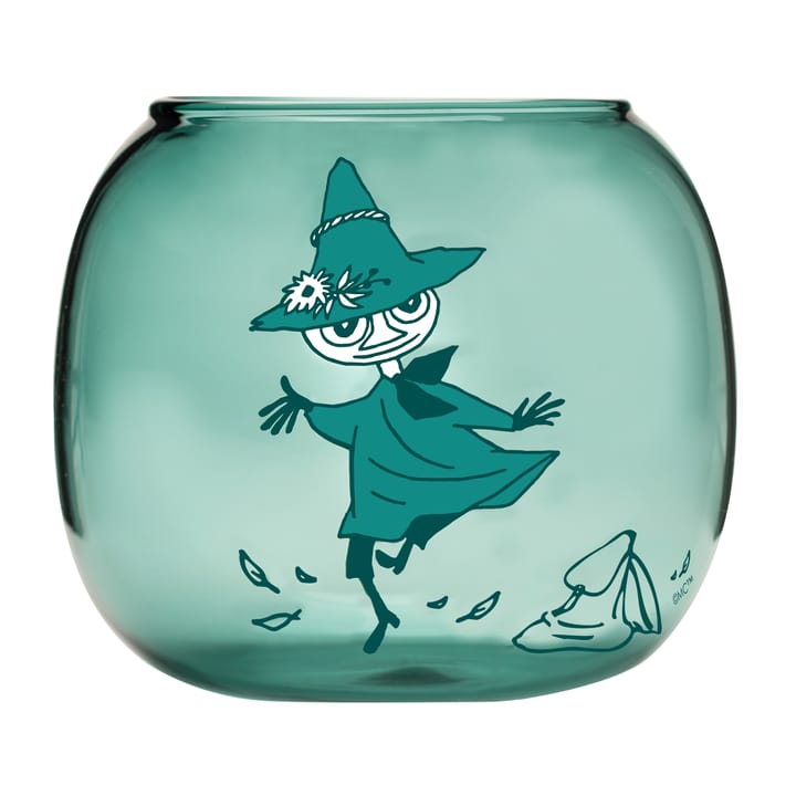 Snufkin tea light holder 9.5 cm, Green Muurla