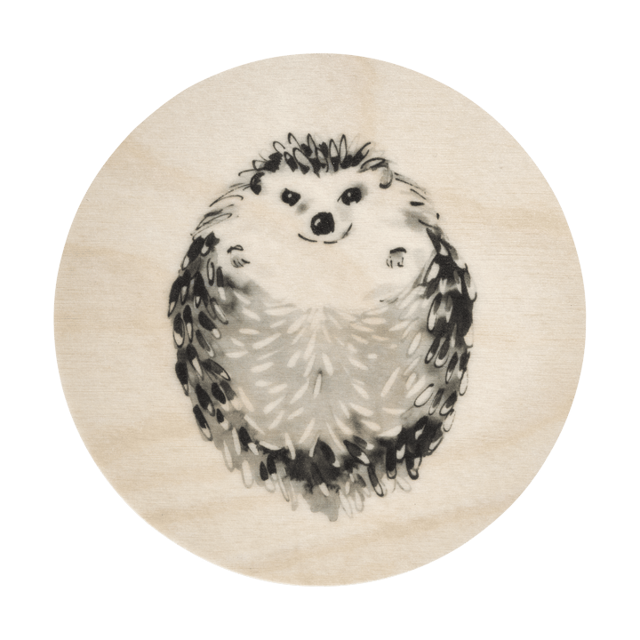 Teemu Järvi x Muurla glass coaster Ø10 cm - Hedgehog - Muurla