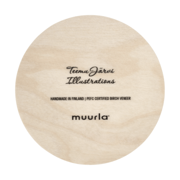 Teemu Järvi x Muurla glass coaster Ø10 cm - Hedgehog - Muurla