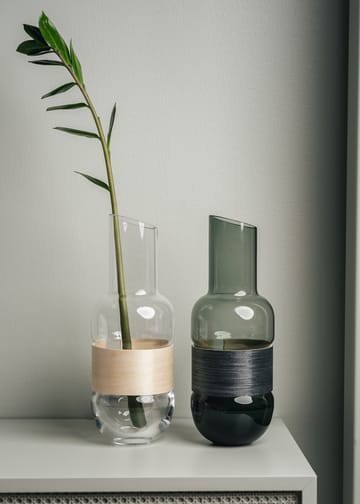 Veneer carafe 1 L - grey-coal black - Muurla