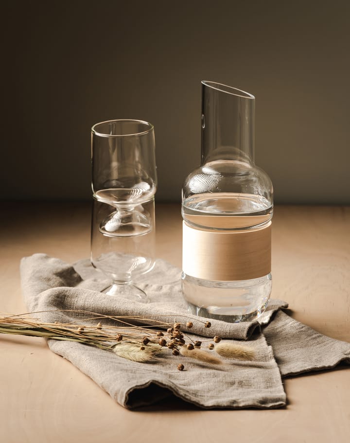 Veneer carafe 1 L, Transparent-birch Muurla