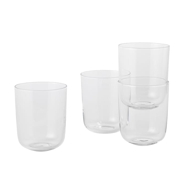 Corky glass high 4-pack, Clear Muuto