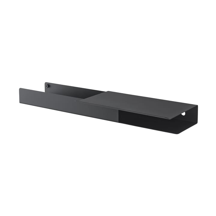 Folded platform shelf 62x5.4 cm, Black Muuto