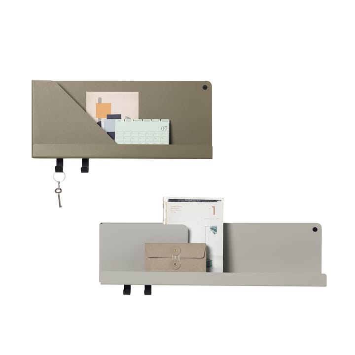 Folded shelf small, Olive Muuto