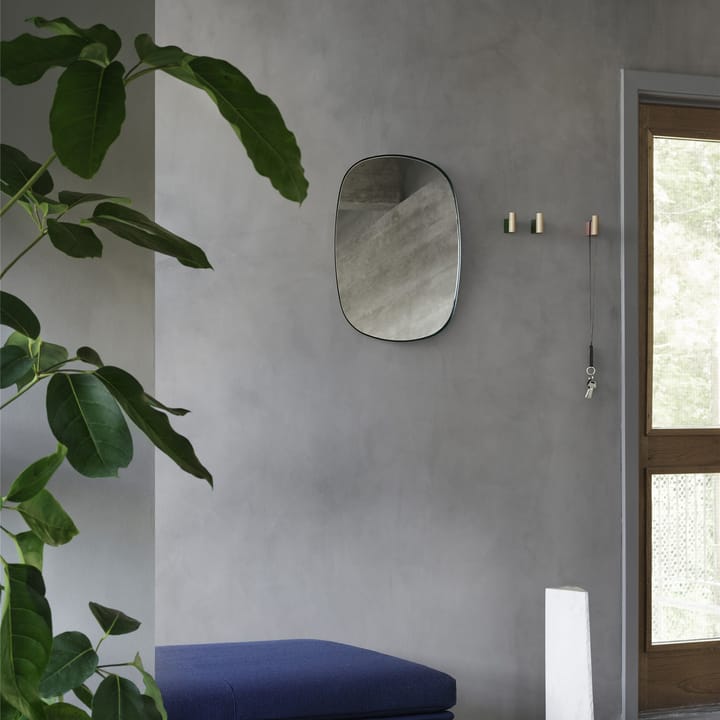 Framed mirror small, Dark green Muuto