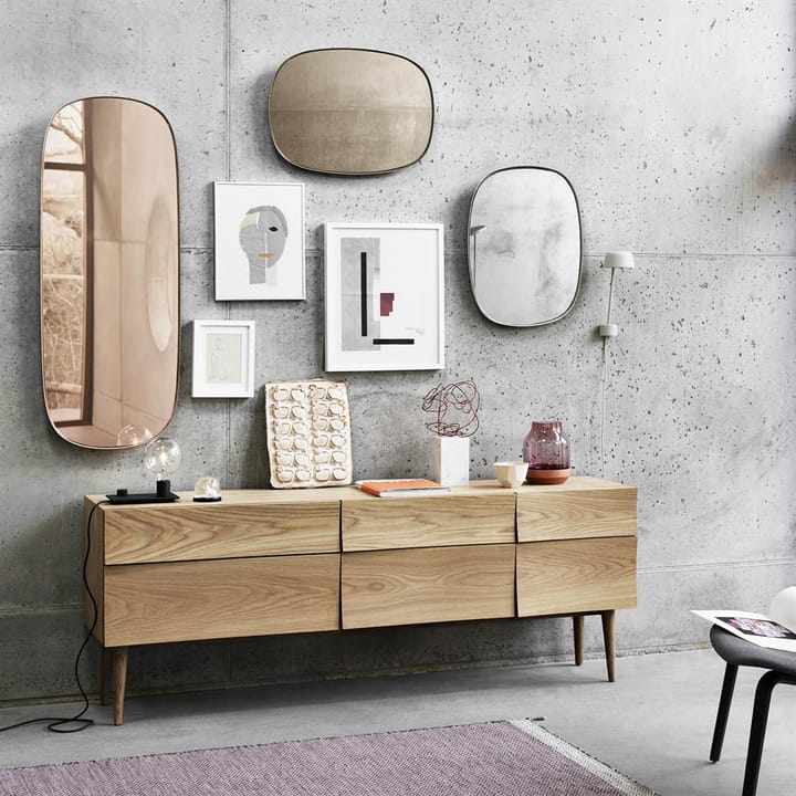 Framed mirror small, Taupe Muuto