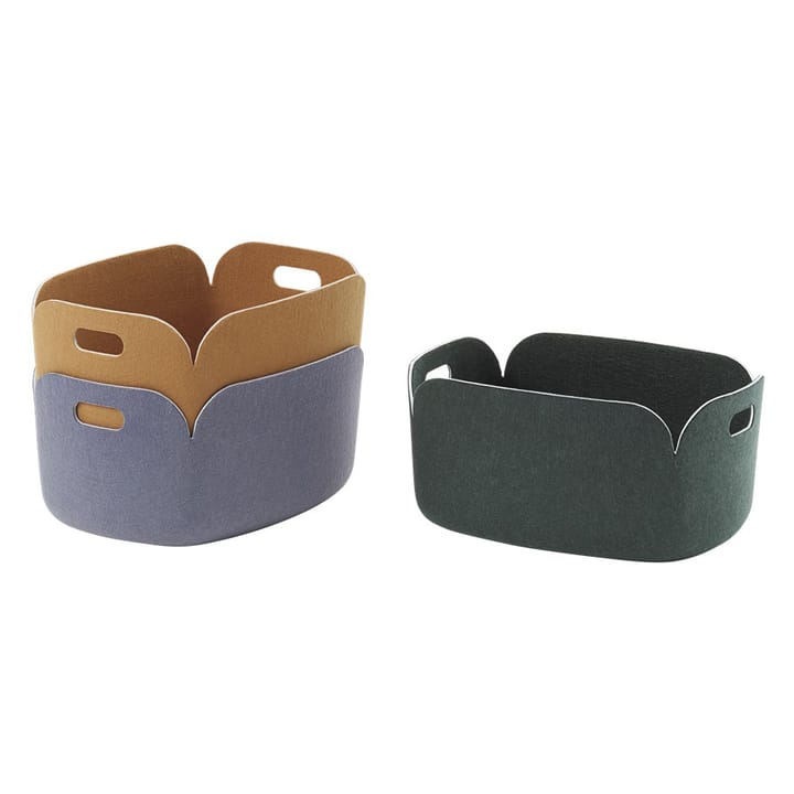 Restore storage basket, Dark green Muuto