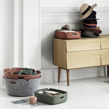 Restore storage basket round - Grey - Muuto