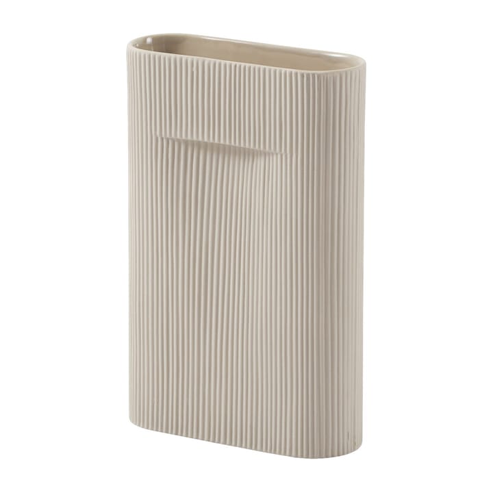 Ridge vase 35 cm, Beige Muuto