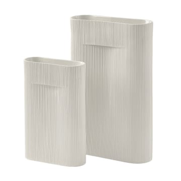 Ridge vase 48.5 cm - Off white - Muuto