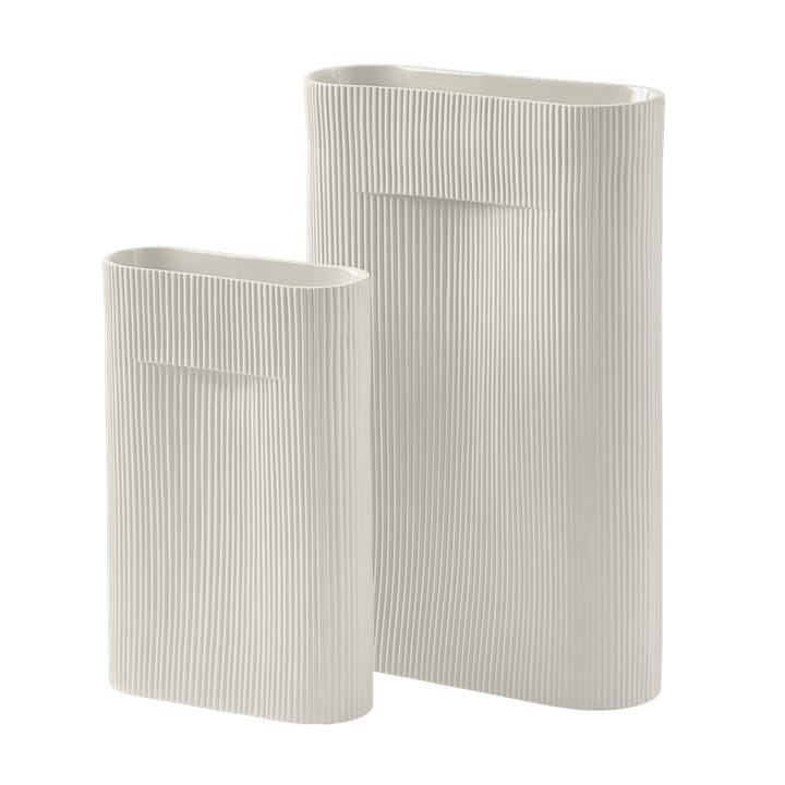 Ridge vase 48.5 cm, Off white Muuto