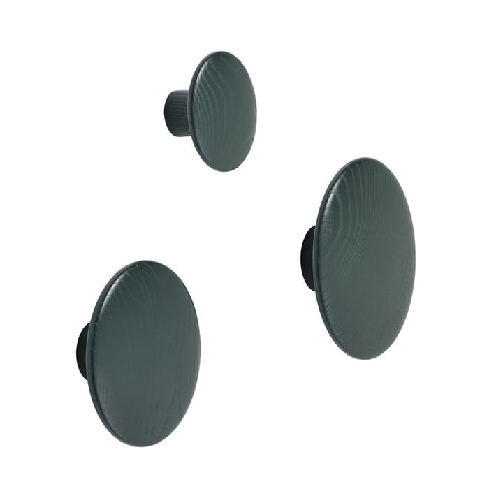 The Dots clothes hook  dark green, Large Muuto