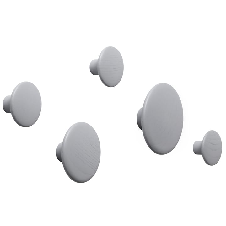 The Dots clothes hook grey, Ø17 cm Muuto