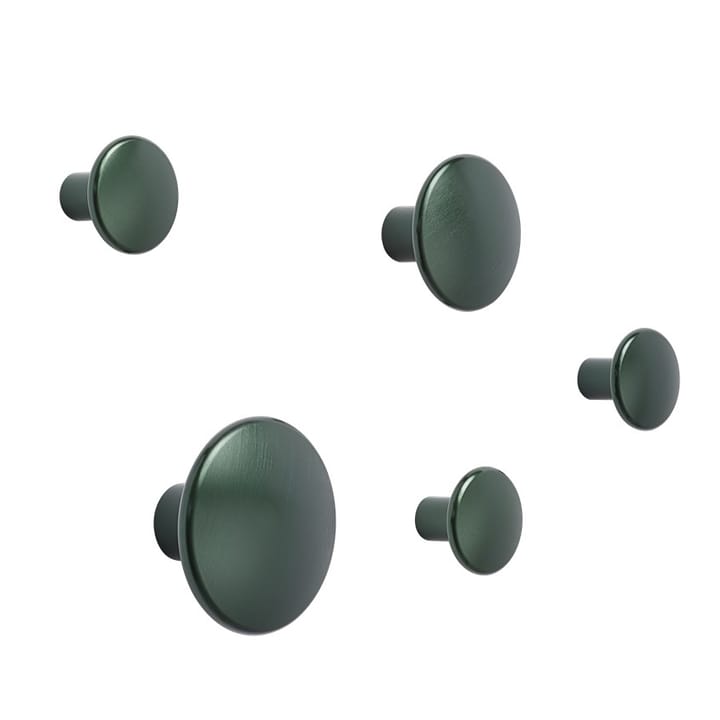 The Dots clothes hook metal 2.7 cm, dark green Muuto