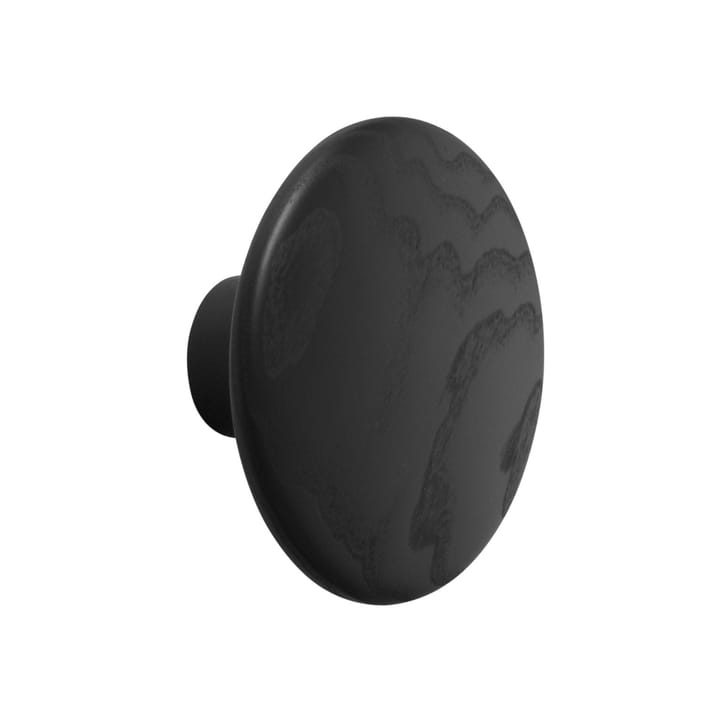 The Dots coat hook black, Ø13 cm Muuto