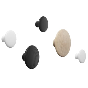 The Dots coat hook black - Ø13 cm - Muuto