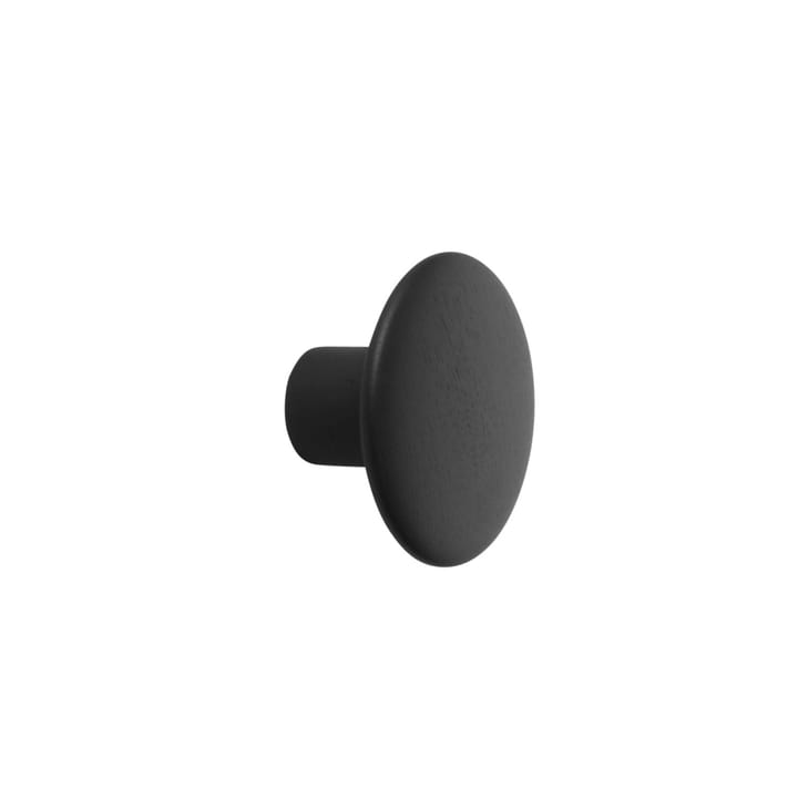 The Dots coat hook black, Ø9 cm Muuto