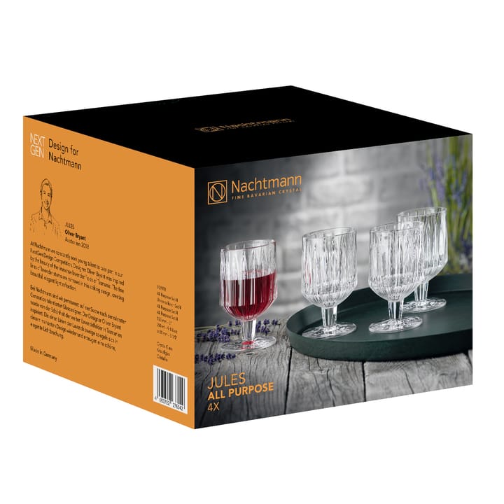 Jules glass with stem 4-pack, Clear Nachtmann