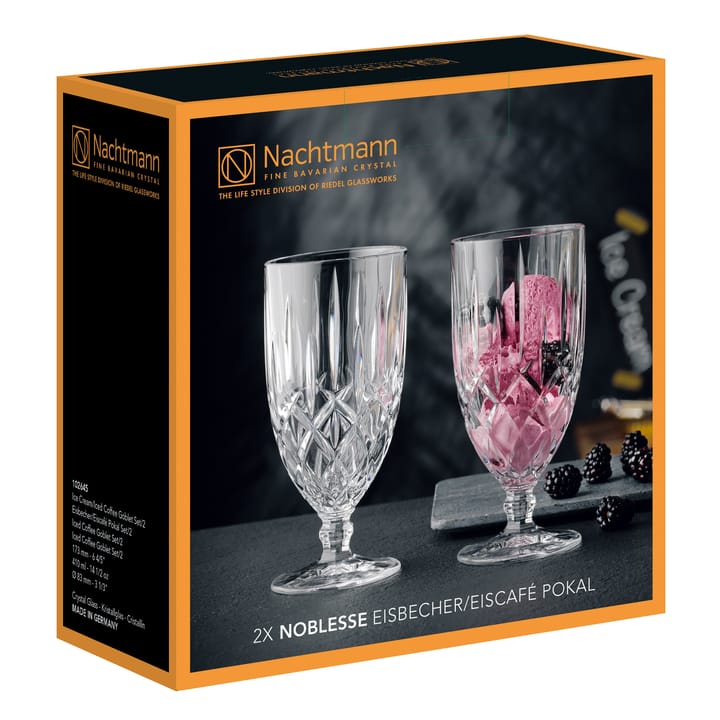 Noblesse dessert glasses 2-pack, clear Nachtmann