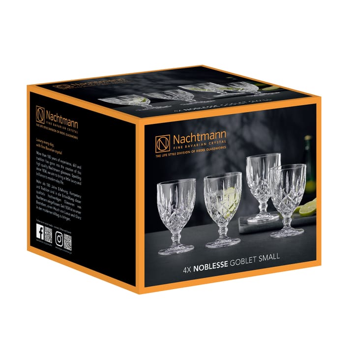 Noblesse glass on foot 23 cl 4-pack, clear Nachtmann