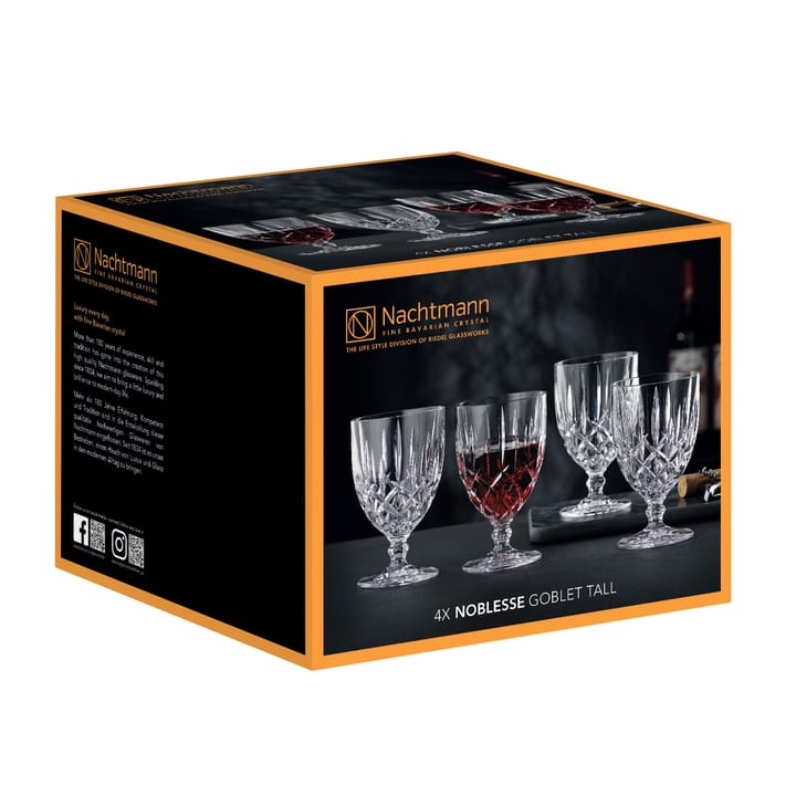 Noblesse glass with stem 4-pack, Clear Nachtmann