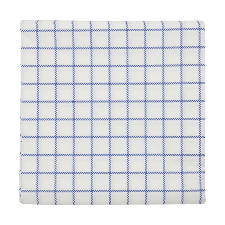 Check napkins 20x20 cm - Blue - Nicolas Vahé