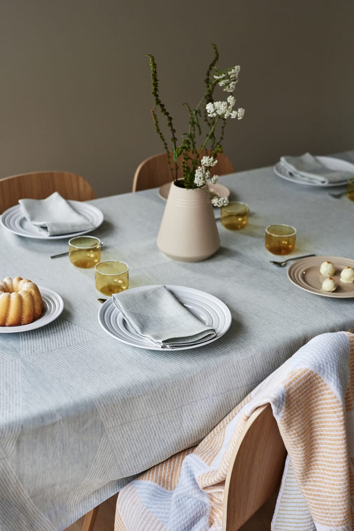 Geometric tablecloth 147x250 cm, Blue-white NJRD