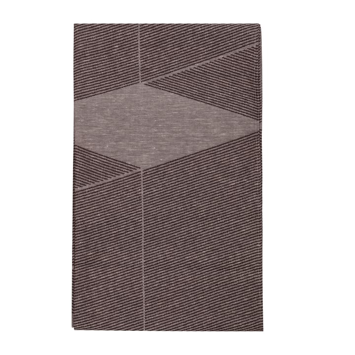 Geometric tablecloth 147x250 cm, Brown-white NJRD