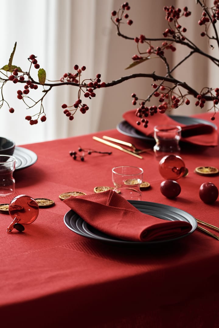 Geometric tablecloth 147x250 cm, Red NJRD