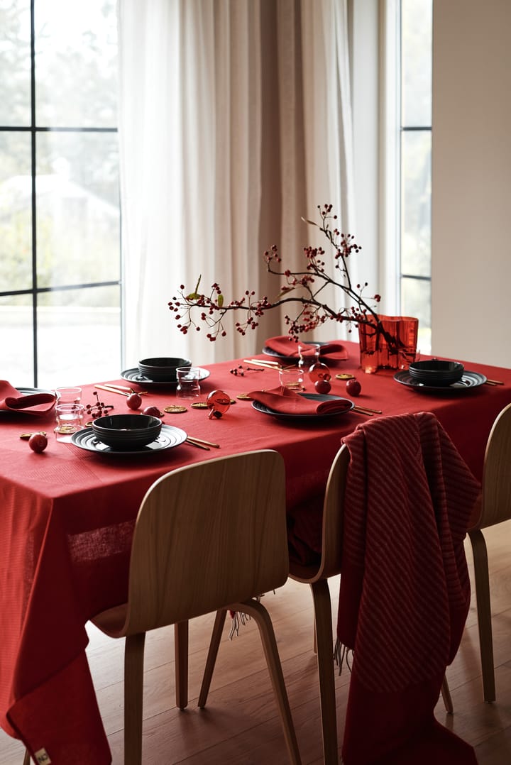 Geometric tablecloth 147x250 cm, Red NJRD