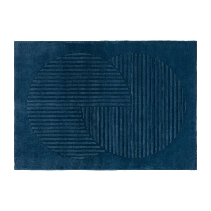 Levels wool rug circles blue, 170x240 cm NJRD